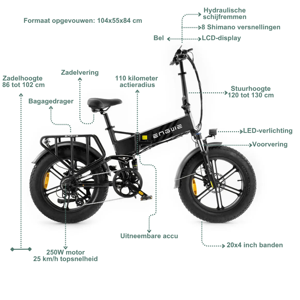 ENGWE Engine Pro 2.0 - Zwart