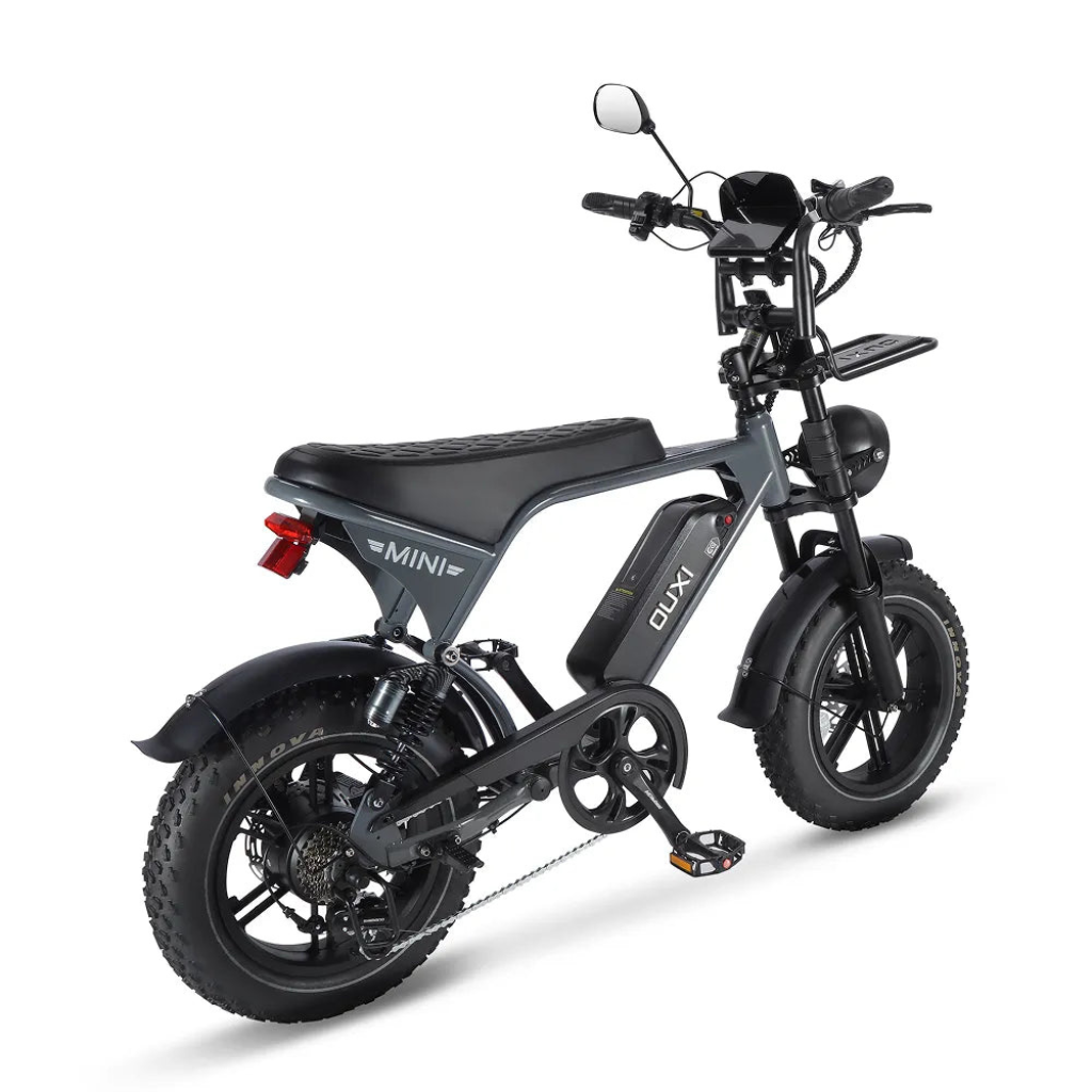 OUXI V8 Ultra Mini - Grijs (incl. voetsteuntjes, voorrekje & alarm)OUXI V8 Ultra Mini - Grijs (incl. voetsteuntjes, voorrekje & alarm)