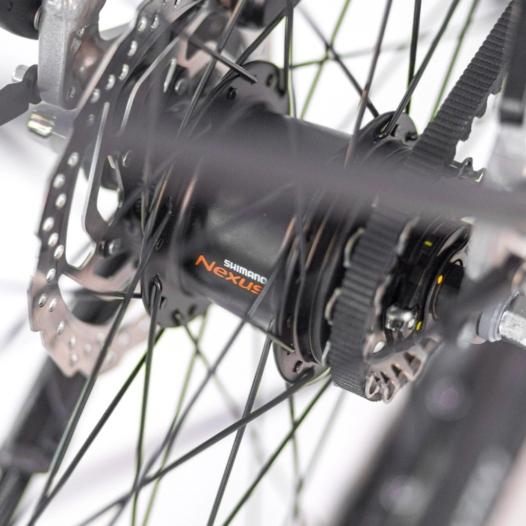 PUCH E-Felice N7 Belt | Aluminium Grey (Dames)