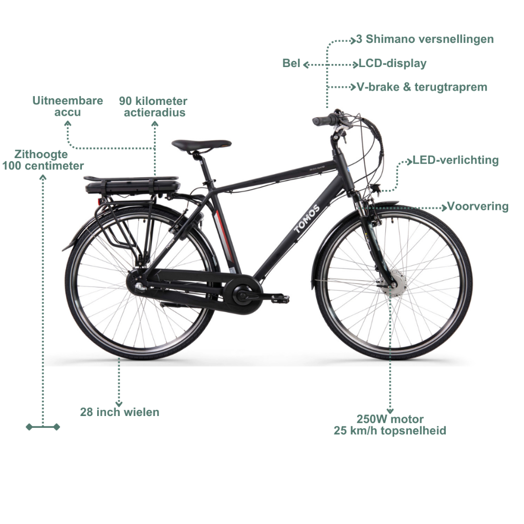 TOMOS E-Gent N3 | Matt Black