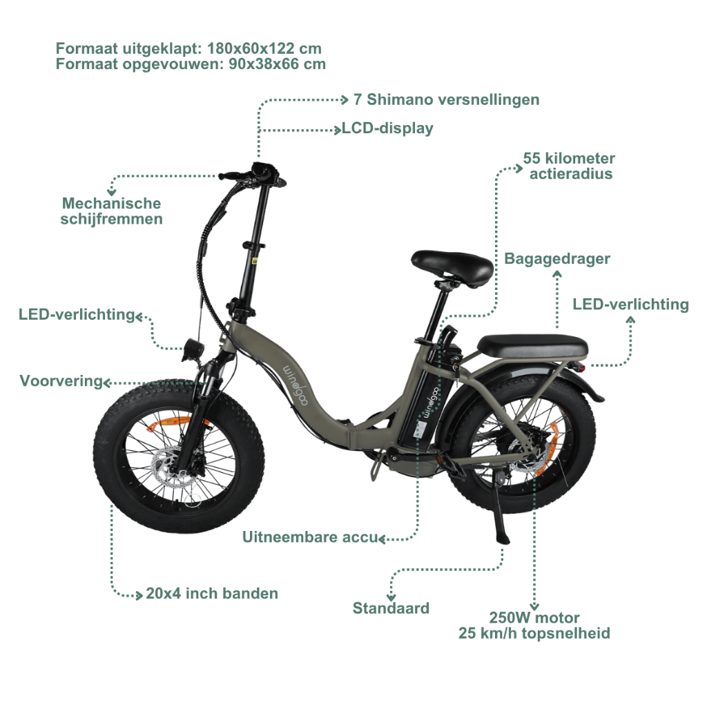 Windgoo E20 Pro - Donkerbruin