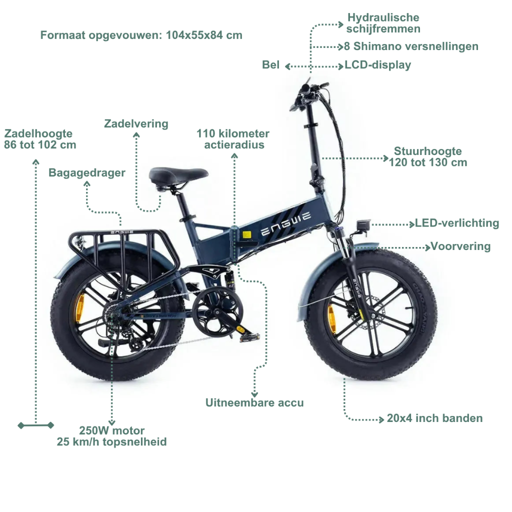 ENGWE Engine Pro 2.0 - Blauw