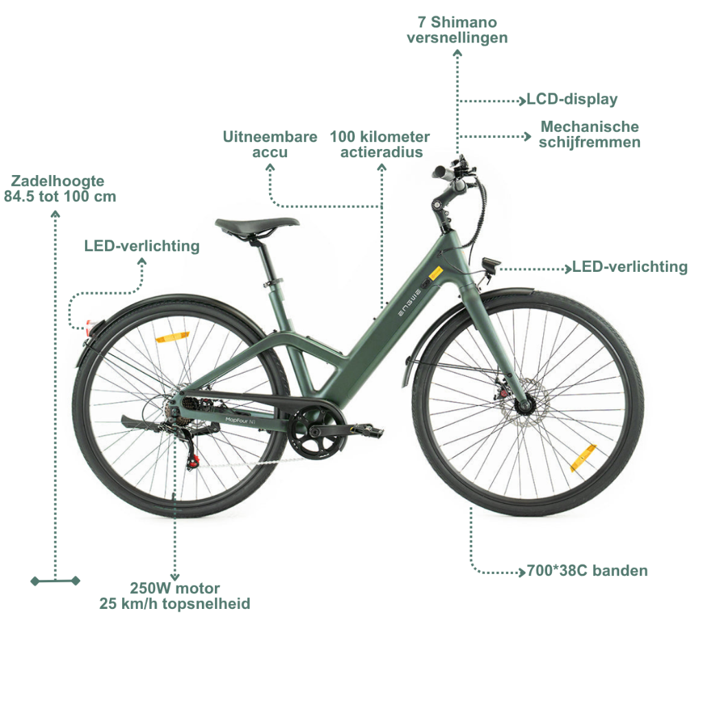 ENGWE MapFour N1 Air ST - Groen
