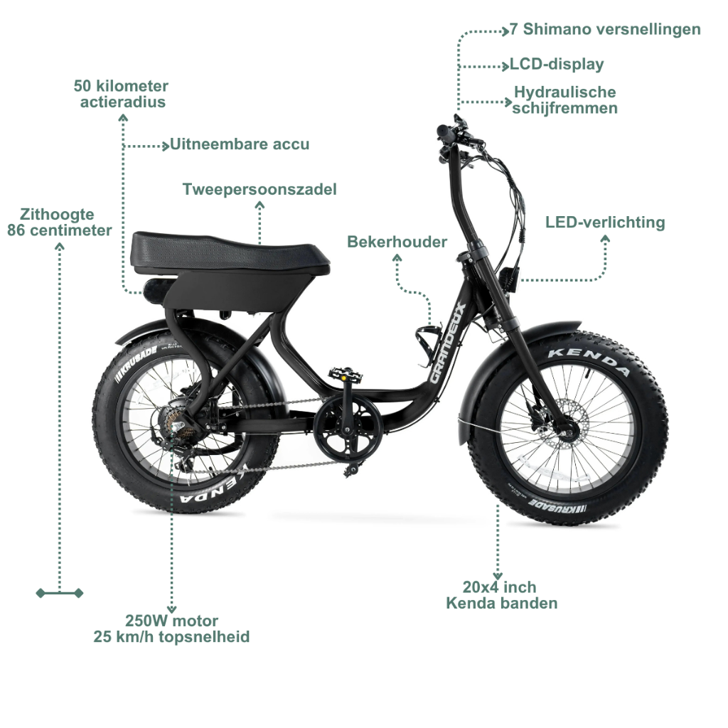 Grandeux Xcite - Zwart