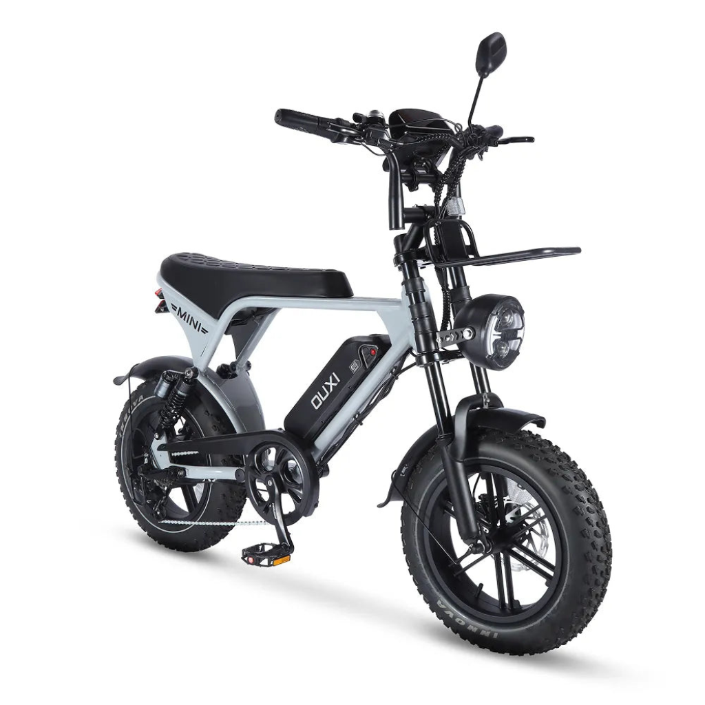 OUXI V8 Ultra Mini - Lichtgrijs (incl. voetsteuntjes, voorrekje & alarm)OUXI V8 Ultra Mini - Lichtgrijs (incl. voetsteuntjes, voorrekje & alarm)