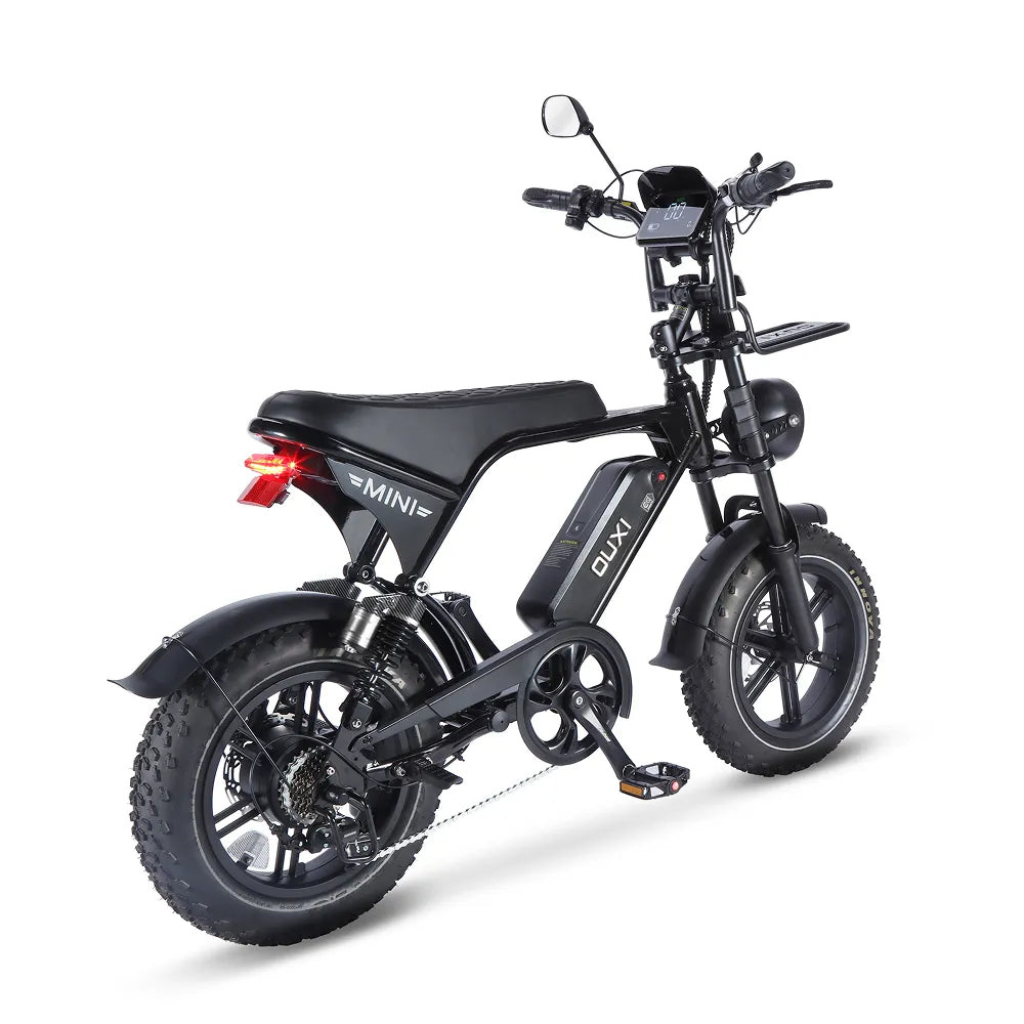 OUXI V8 Ultra Mini - Zwart (incl. voetsteuntjes, voorrekje & alarm)OUXI V8 Ultra Mini - Zwart (incl. voetsteuntjes, voorrekje & alarm)