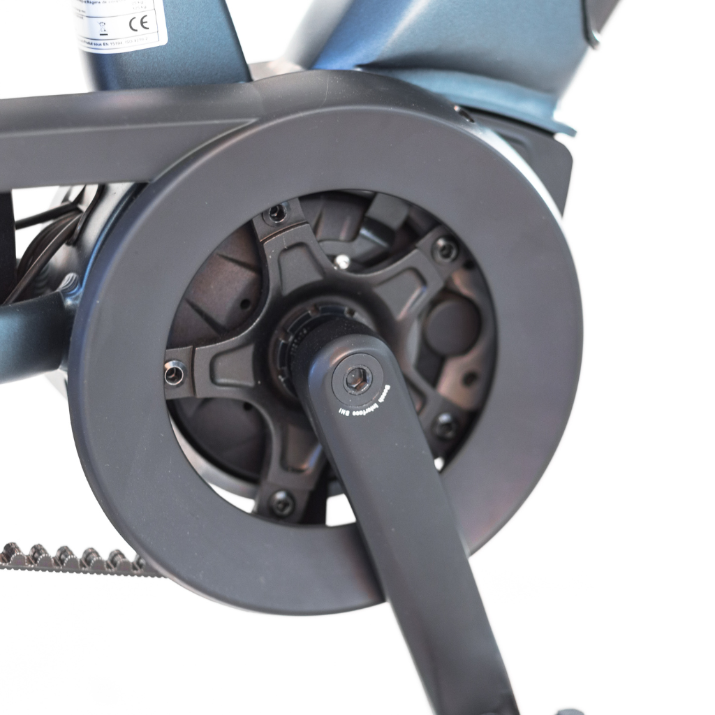 PUCH E-Maxi Belt Active Plus 500 | Blue Indigo Glossy (Heren)