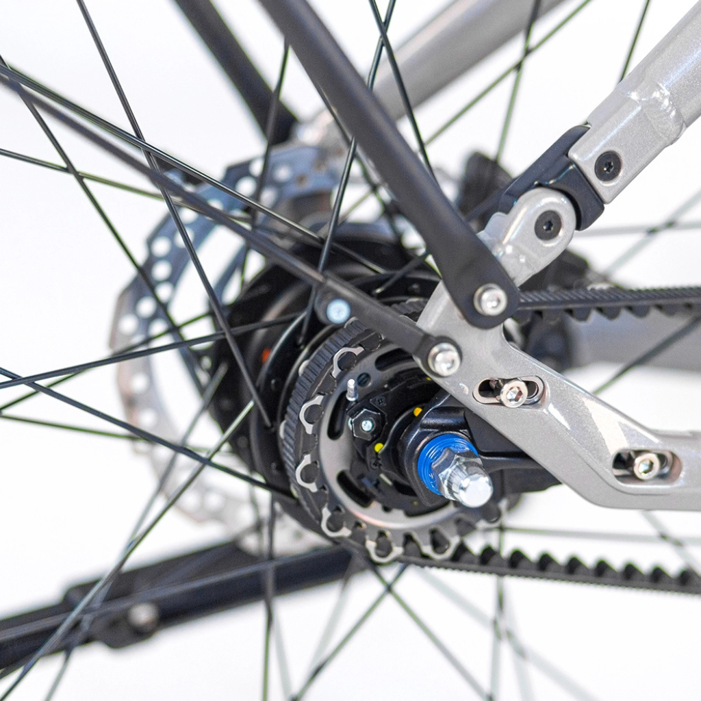 PUCH E-Felice N7 Belt | Aluminium Grey (Dames)