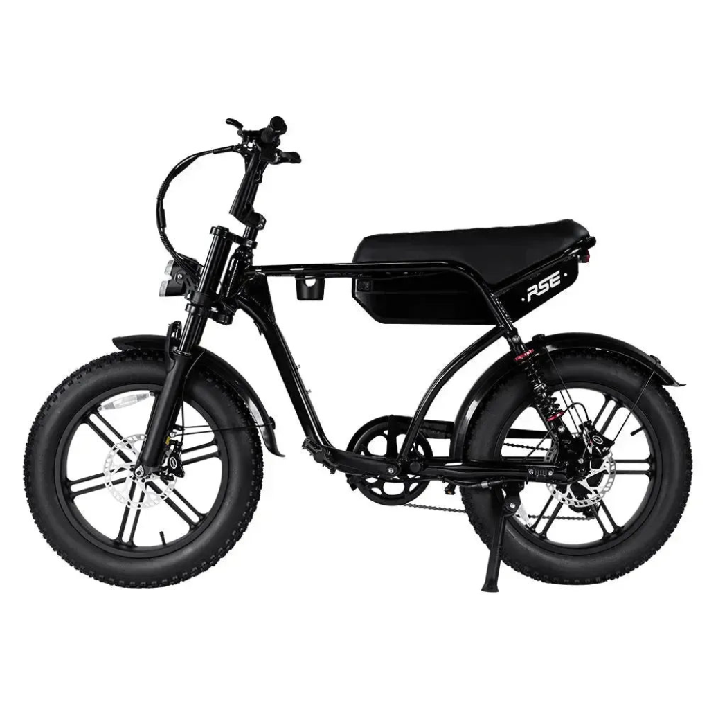 RSE Fatbike - Zwart (incl. voetsteuntjes & alarm)