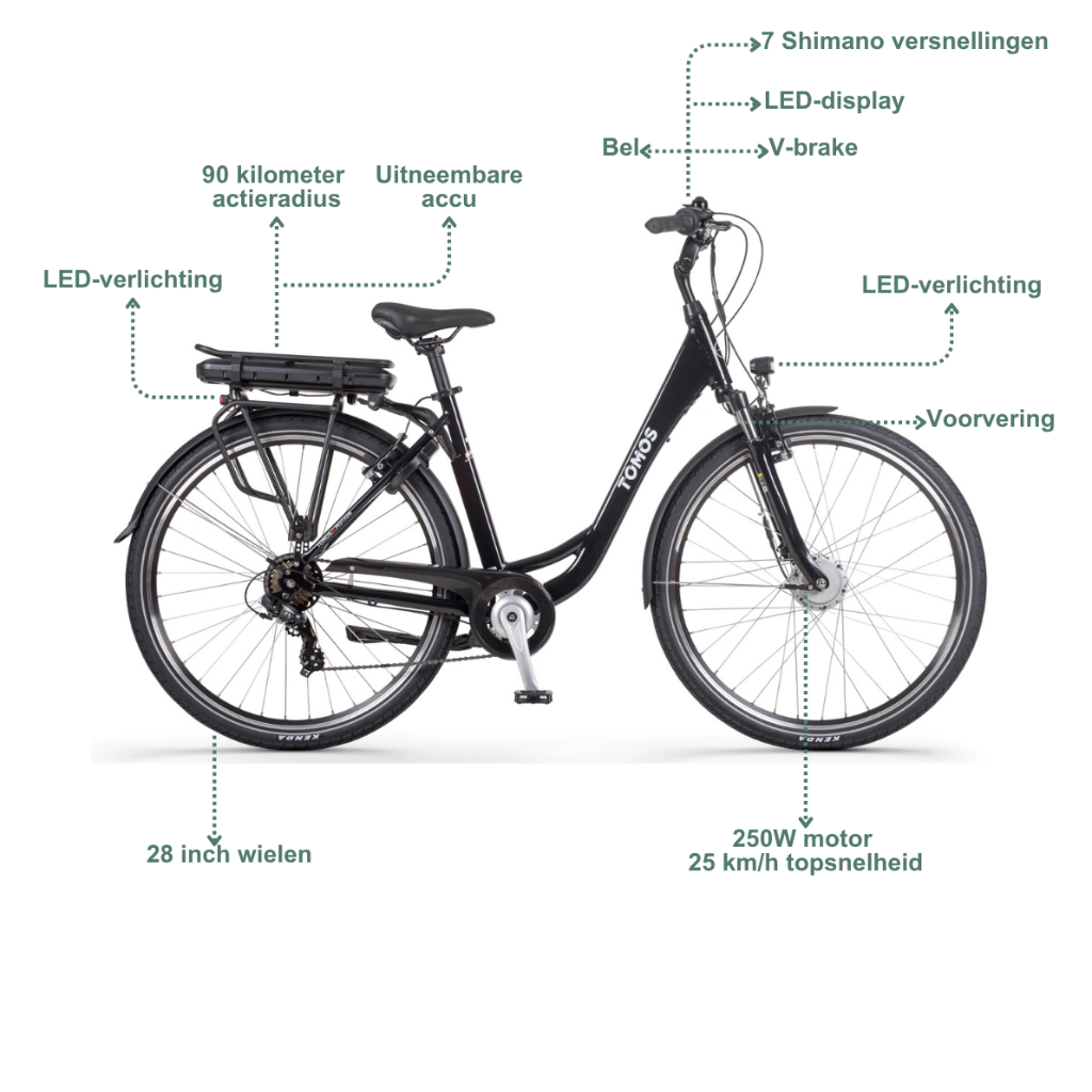 TOMOS EB 05 -  Glossy Black