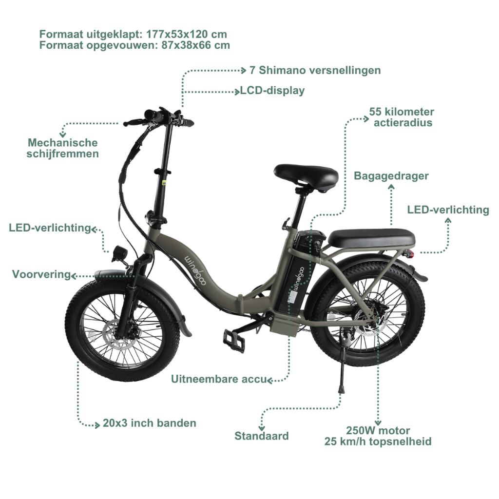 Windgoo E20 - Donkerbruin