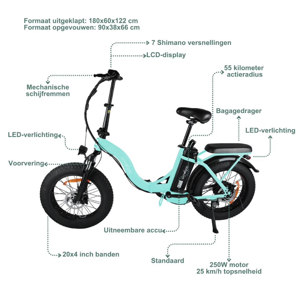 Windgoo E20 Pro - Lichtgroen